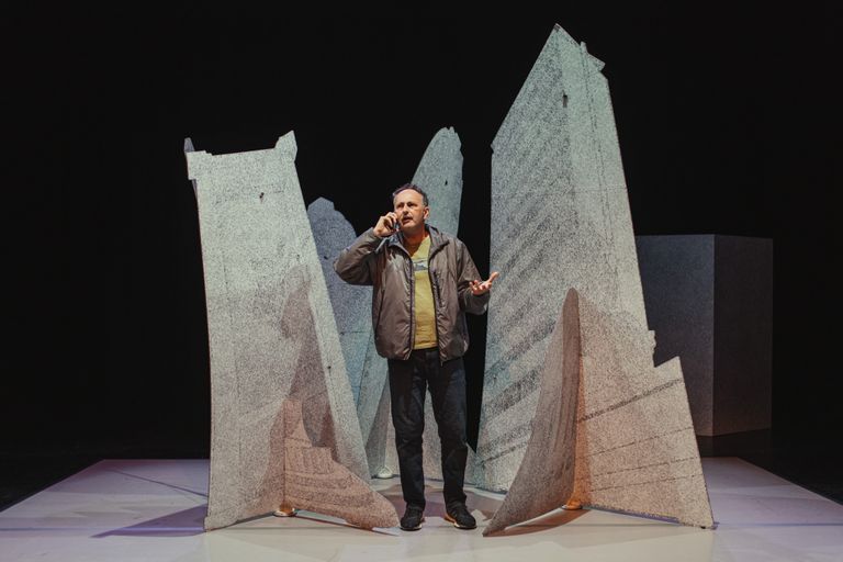 Image of an actor performing on stage